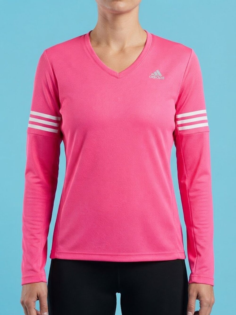 Adidas Neon Pink Running Long Sleeve Shirt